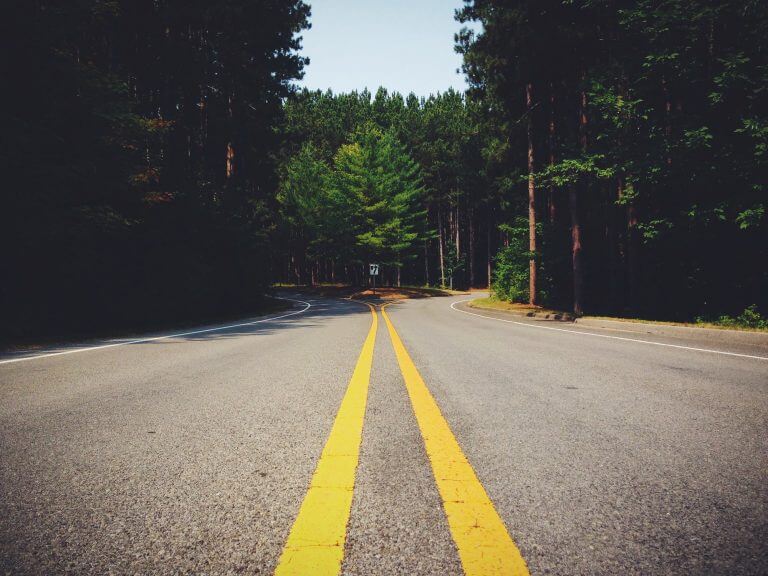 road nature lines country