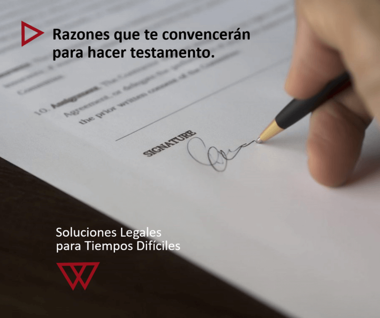 razonaes para testamento