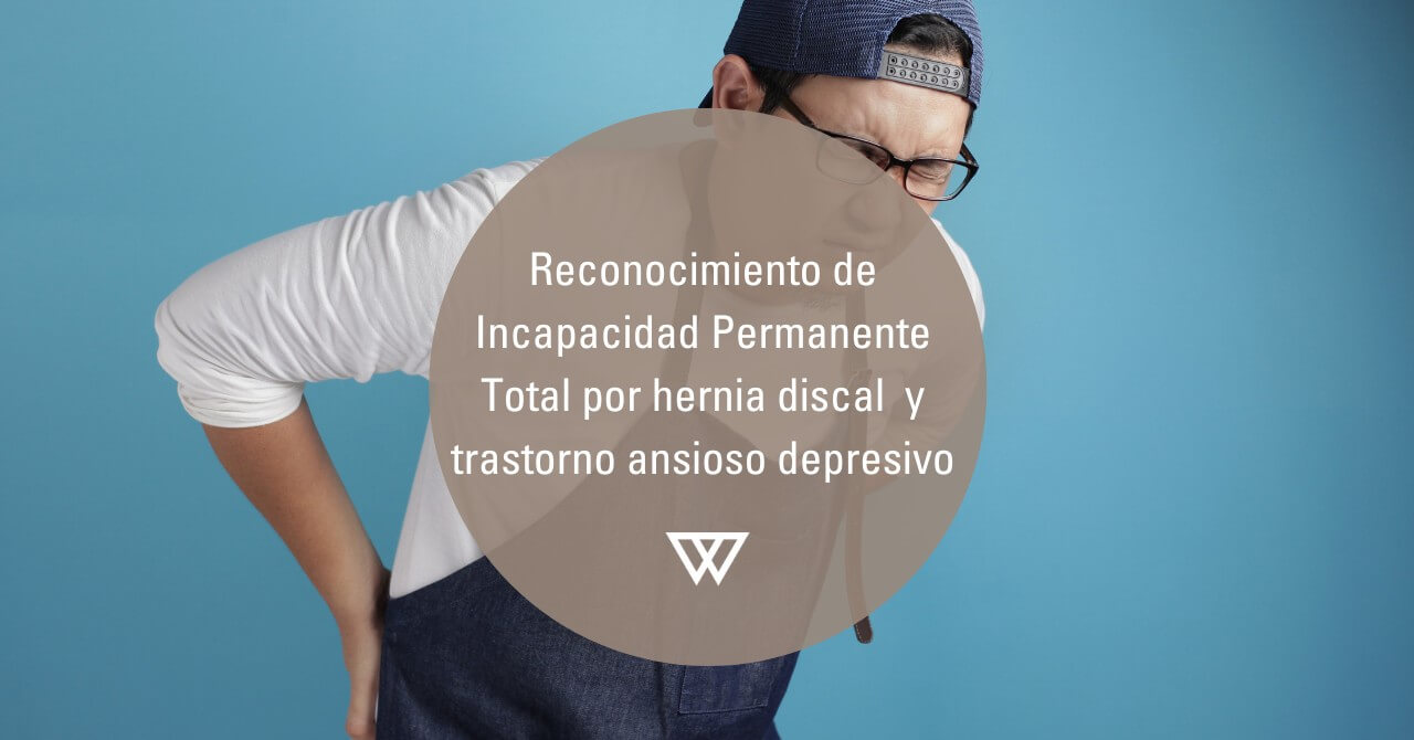 Incapacidad por hernia discal L4-L5 en asturias