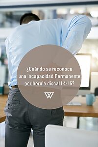 Incapacidad Permanente por hernia discal L4-L5 y trastorno ansioso depresivo